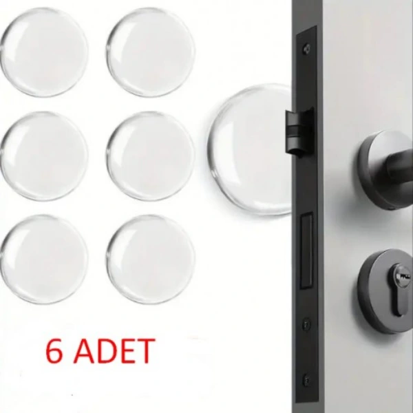 Şeffaf Silikon Mobilya Ve Kapı Durdurucu Darbe Pedi 6'lı Set ( Lisinya ) Şeffaf Silikon Mobilya Ve Kapı Durdurucu Darbe Pedi 6'lı Set ( Lisinya )