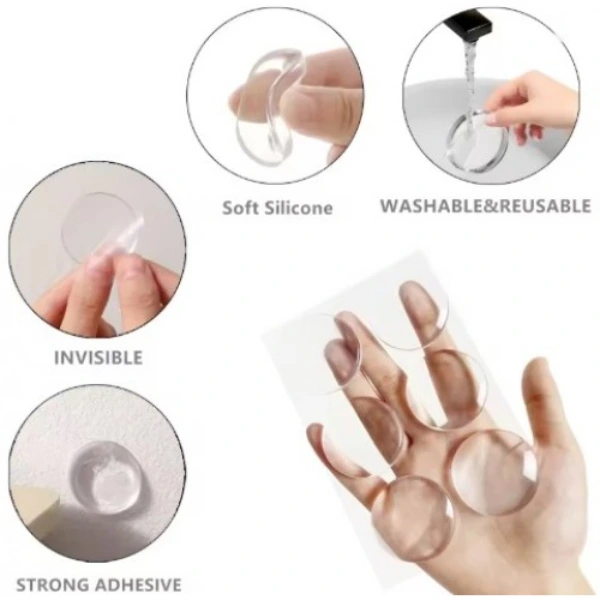 Şeffaf Silikon Mobilya Ve Kapı Durdurucu Darbe Pedi 6'lı Set ( Lisinya ) Şeffaf Silikon Mobilya Ve Kapı Durdurucu Darbe Pedi 6'lı Set ( Lisinya )