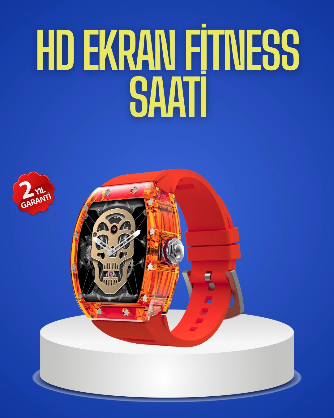 Şeffaf Tasarımlı Akıllı Saat Dokunmatik Ekranlı ( Lisinya )