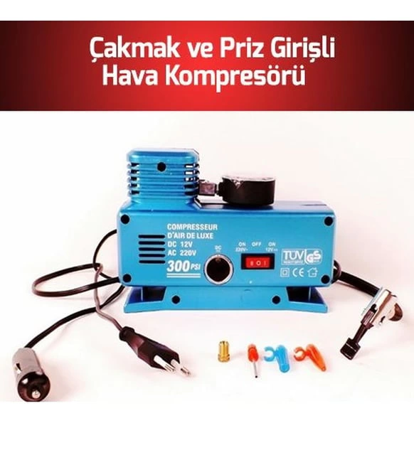 220 Volt-12 Volt 250 Psi Geniş Uygulama Yelpazesi Kompresör Lastik Hava Şişirme Oto Pompası ( Lisinya ) 220 Volt-12 Volt 250 Psi Geniş Uygulama Yelpazesi Kompresör Lastik Hava Şişirme Oto Pompası ( Lisinya )