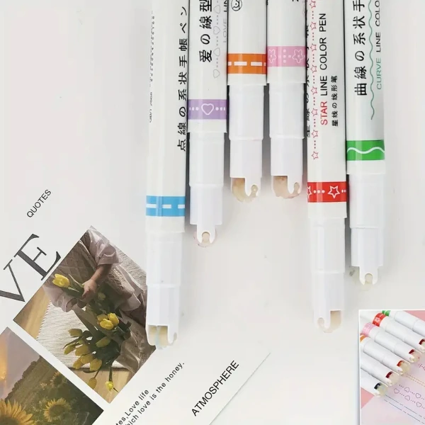 Şekilli Desen Baskılı 6'lı Kalem Seti ( Lisinya ) Şekilli Desen Baskılı 6'lı Kalem Seti ( Lisinya )