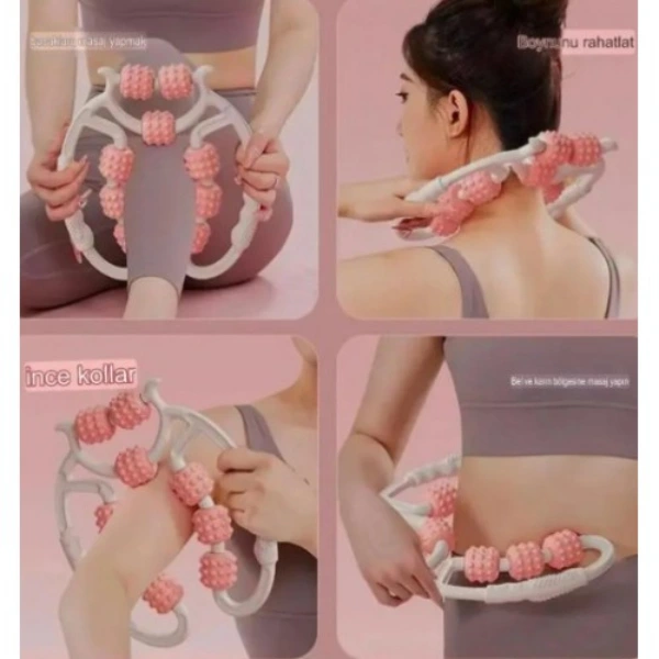 Selülit Masaj Aleti 9 Tekerlekli Lenf Drenaj Rulosu ( Lisinya ) Selülit Masaj Aleti 9 Tekerlekli Lenf Drenaj Rulosu ( Lisinya )