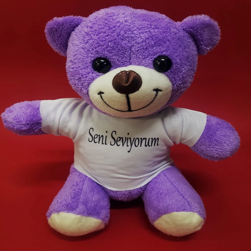 Seni Seviyorum Tişörtlü Peluş Ayı ( Lisinya )