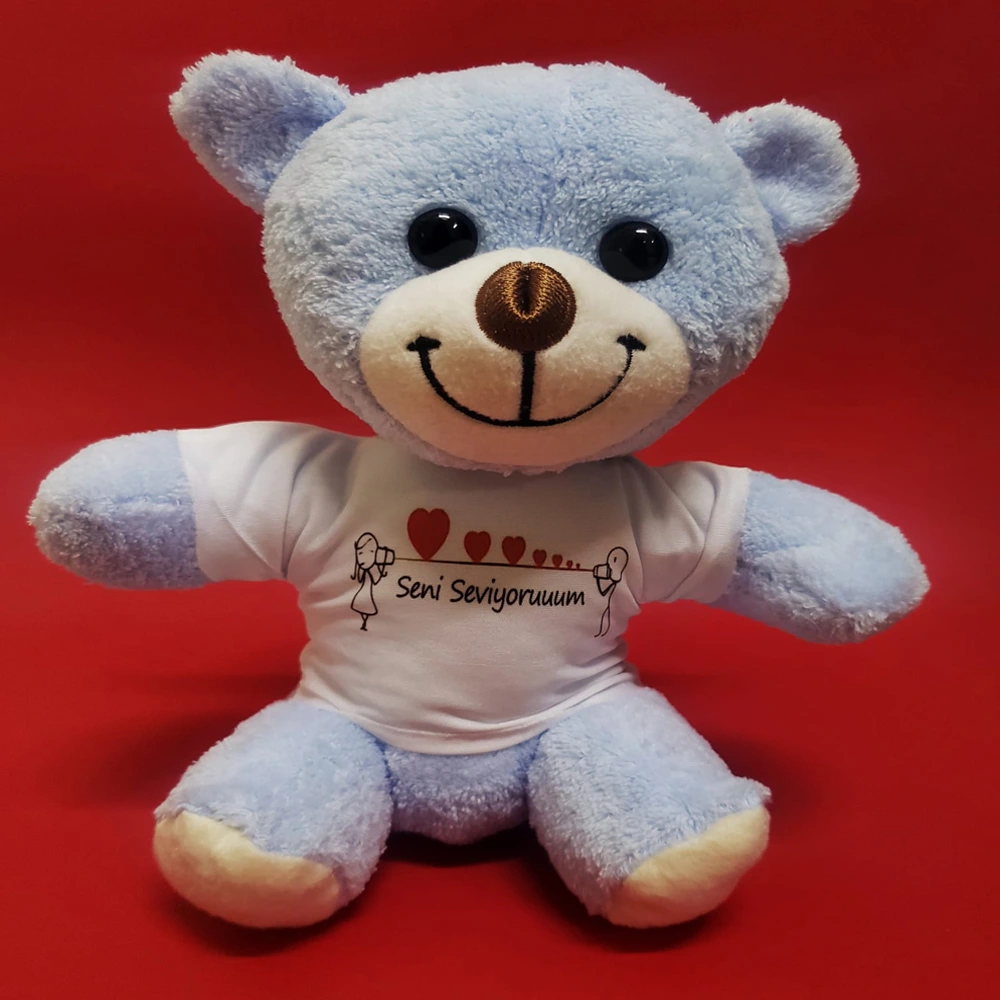 Seni Seviyorum Tişörtlü Peluş Ayıcık ( Lisinya ) Seni Seviyorum Tişörtlü Peluş Ayıcık ( Lisinya )