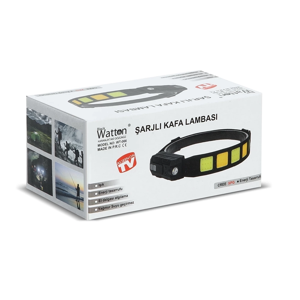 Sensörlü Cob Xpg Led Kafa Lambası  Wt-066 ( Lisinya )