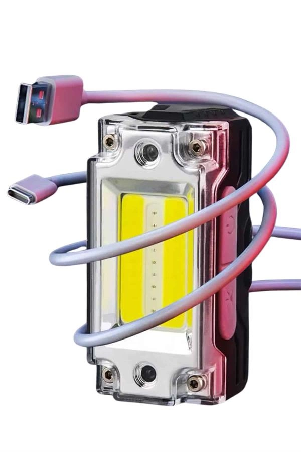 Sensörlü Kamp Lambası Ayarlanabilir Kafa Lambası Kafa Bantlı ( Lisinya )