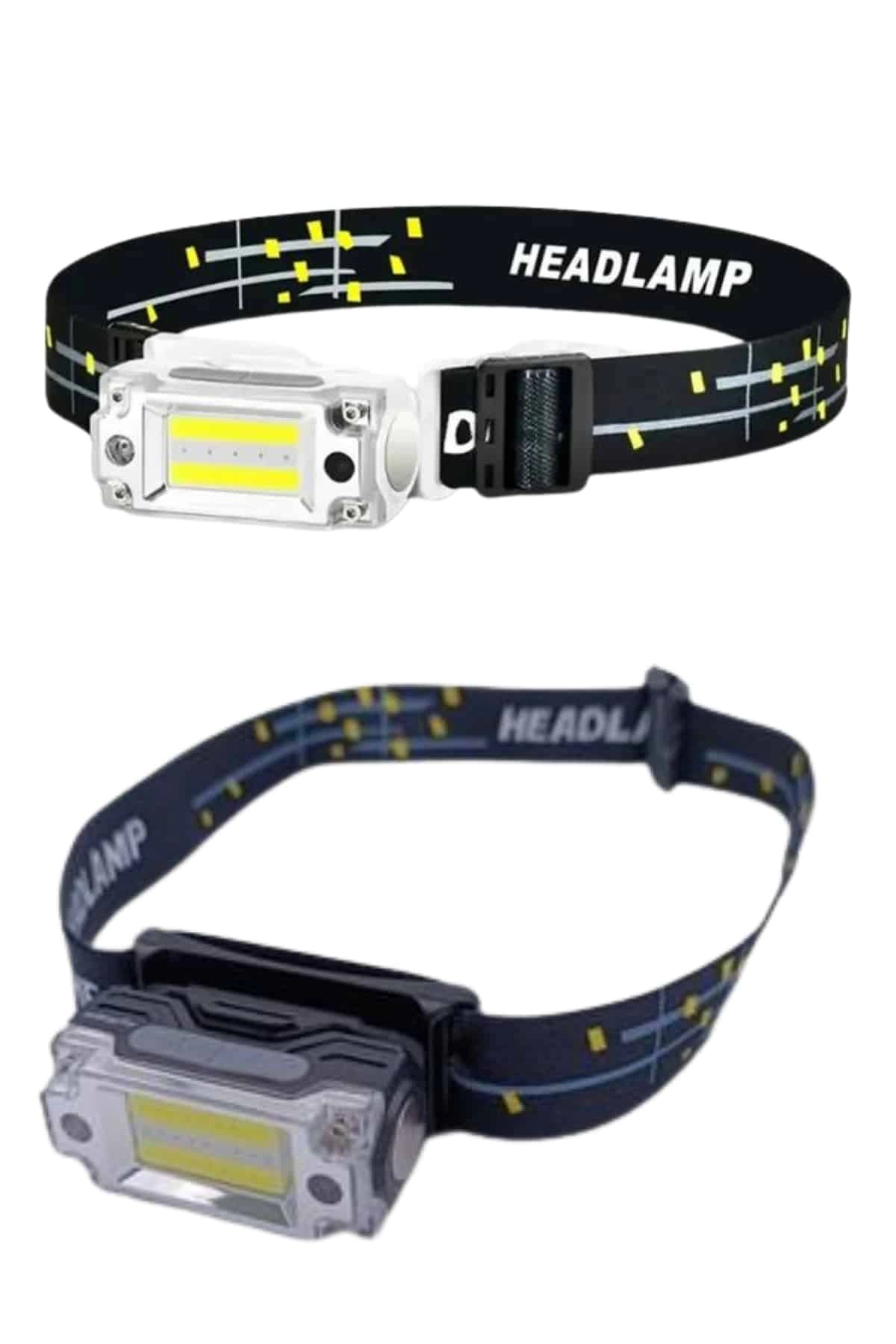 Sensörlü Kamp Lambası Ayarlanabilir Kafa Lambası Kafa Bantlı ( Lisinya )