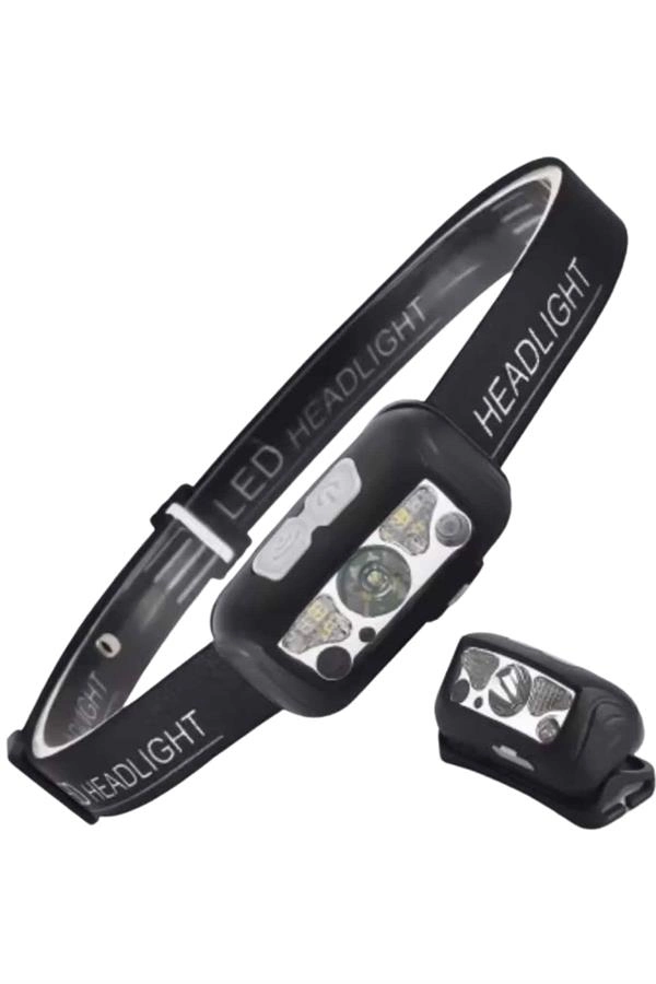 Sensörlü Şarjlı Type-c Şarj Işıklı Kafa Lambası Kamp Lambası ( Lisinya )