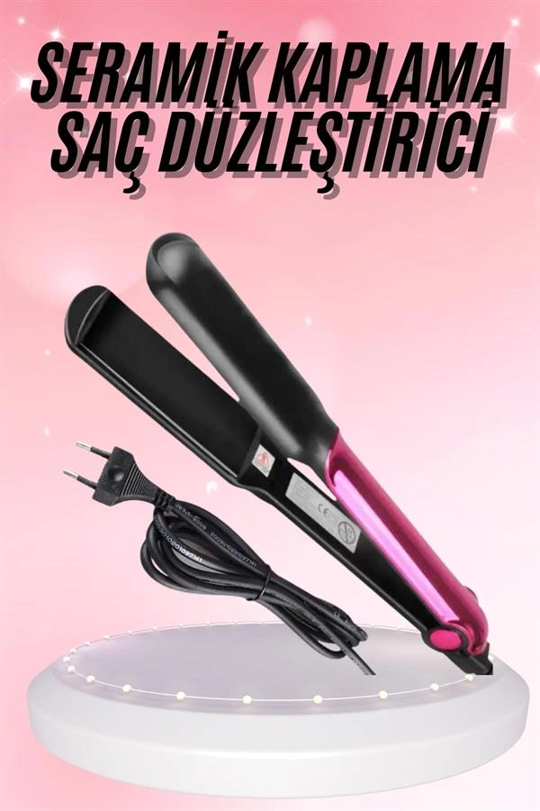 Seramik Düzleştirici İyon Özellikli Profesyonel Günlük Kullanımı Uygun ( Lisinya )