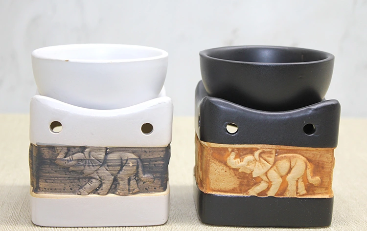 Seramik Fil Kabartmalı Buhurdanlık ( Lisinya ) Seramik Fil Kabartmalı Buhurdanlık ( Lisinya )