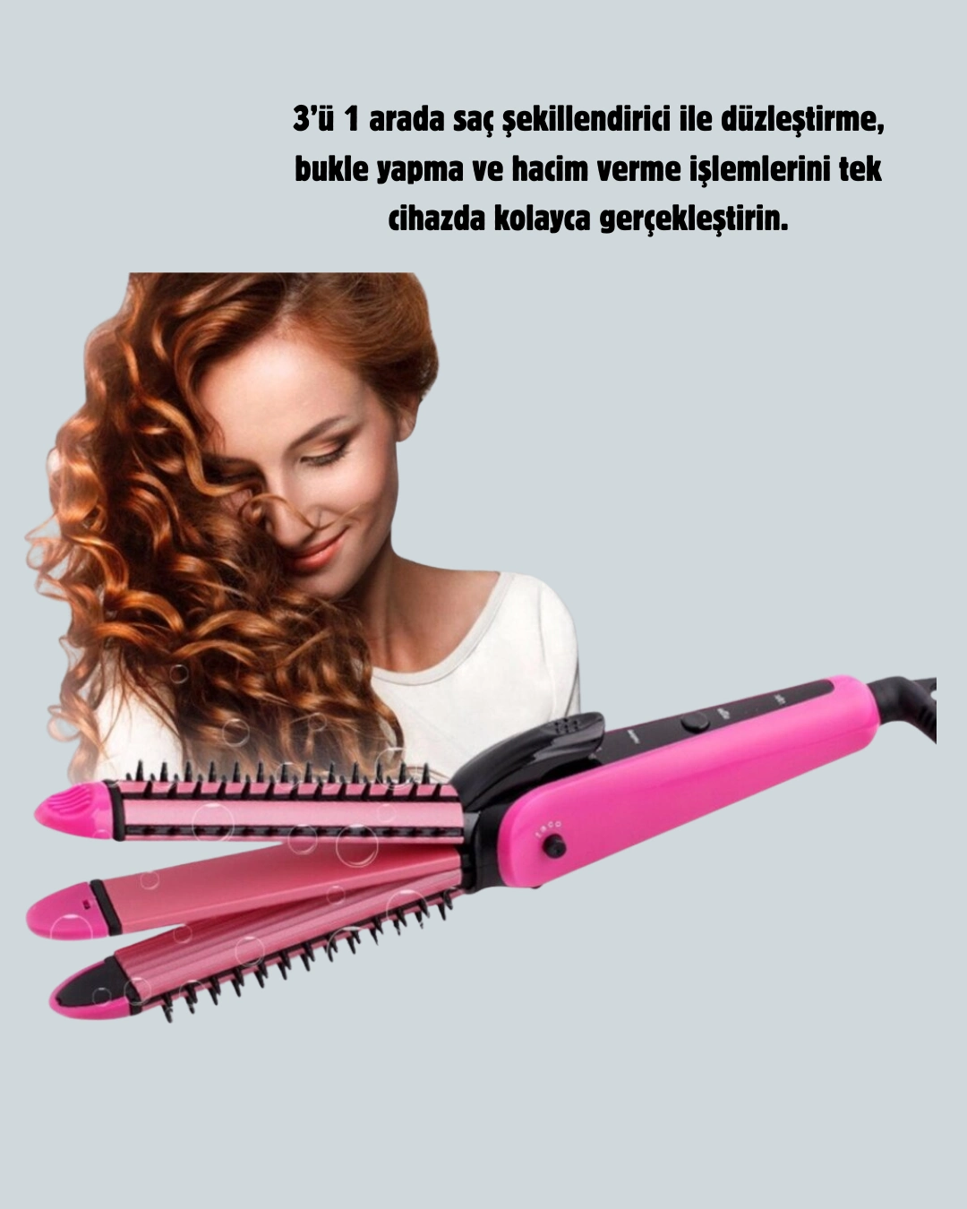 Seramik Kaplama Saç Şekillendirici | Dalga Ve Düzleştirme ( Lisinya )