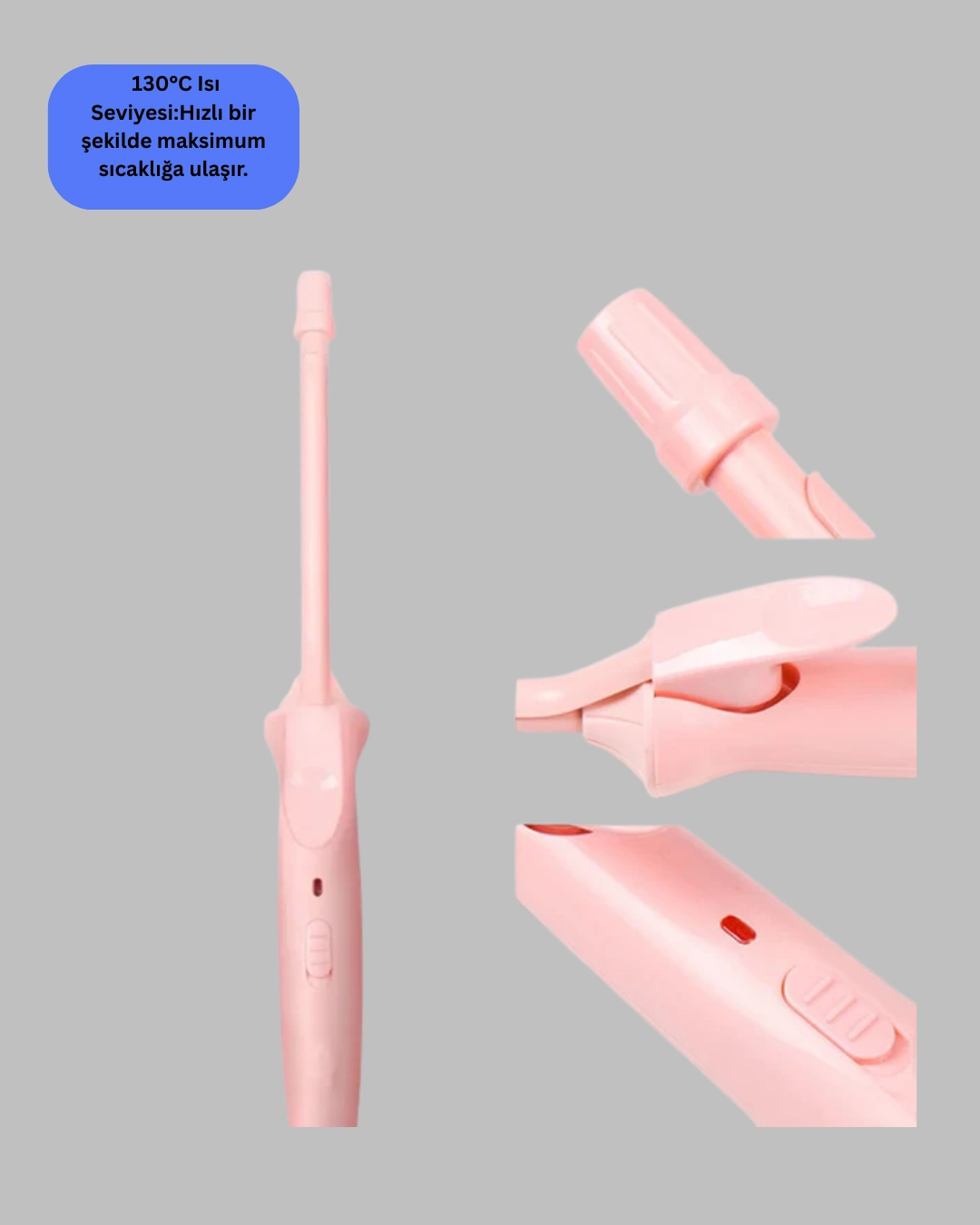 Seramik Kaplamalı İnce Saç Maşası 130°c Sabit Isı ( Lisinya )