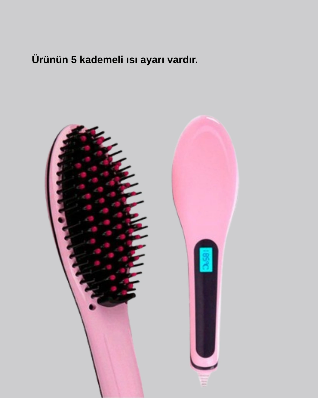 Seramik Plakalı Elektrikli Saç Düzleştirici – Hızlı Isınma, Uzun Kablo, 25w–39w Güç ( Lisinya )