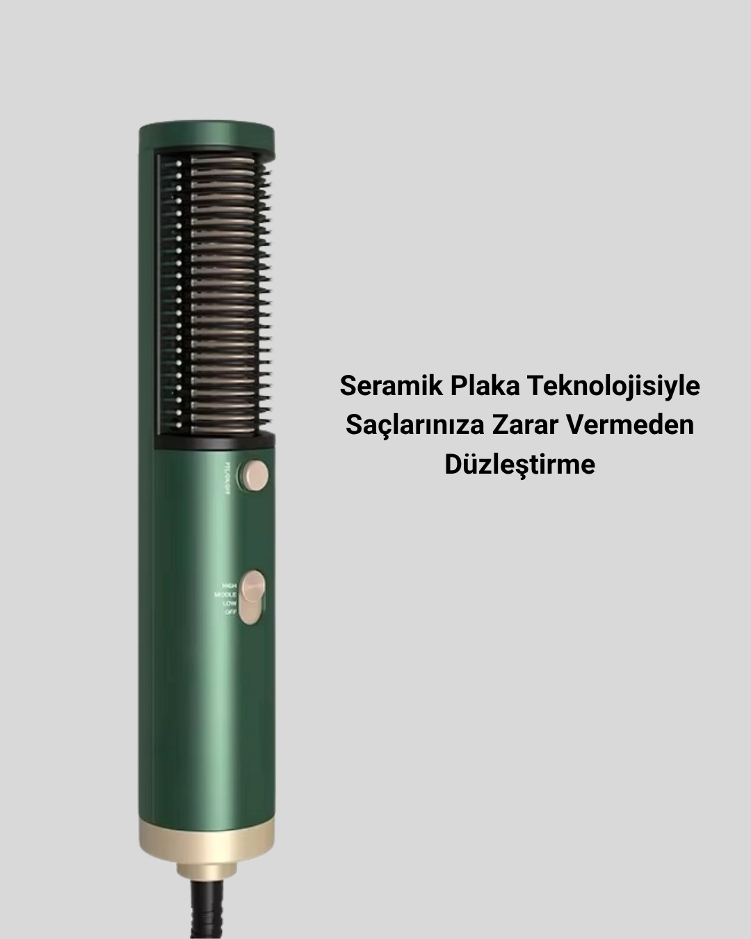 Seramik Plakalı Saç Düzleştirici – 200°c Ayarlanabilir Isı, İyon Teknolojisi ( Lisinya )