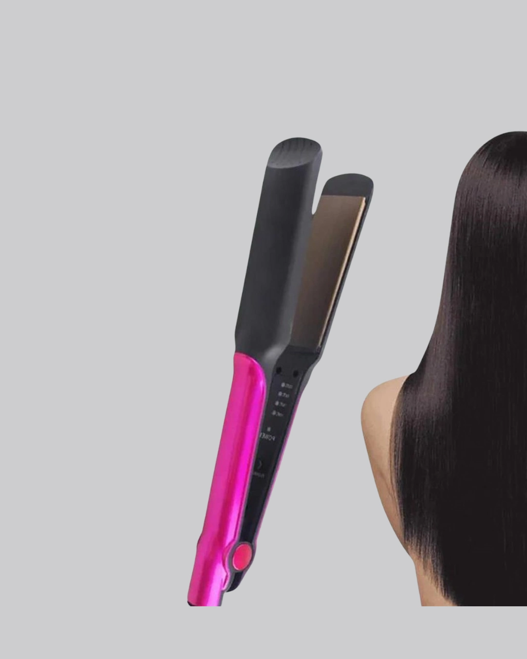 Seramik Plakalı Saç Düzleştirici – Plaka Kilitli Ve Elektriklenme Önleyici ( Lisinya )