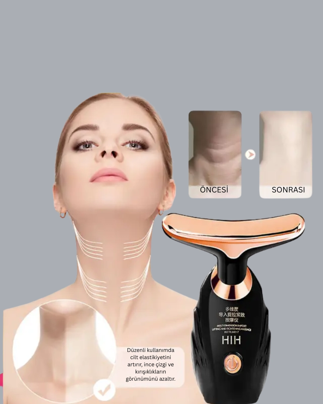 Serum Emilimini Artıran Yüz Masaj Cihazı ( Lisinya )