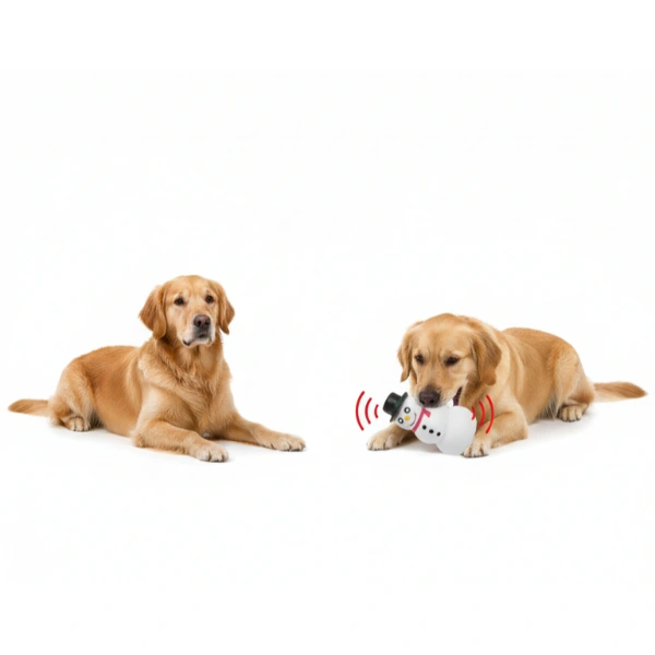 Sesli Kardan Adam Tasarımlı Oyuncak ( Lisinya )