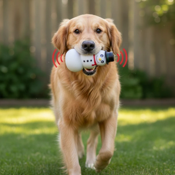 Sesli Kardan Adam Tasarımlı Oyuncak ( Lisinya )