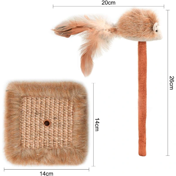 Sesli Oyuncaklı Kedi Tırmalama Tahtası ( Lisinya ) Sesli Oyuncaklı Kedi Tırmalama Tahtası ( Lisinya )