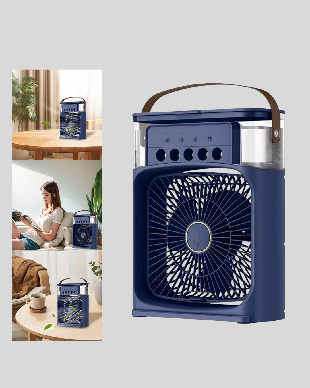 Sessiz Çalışan Turbo Fan Güçlü Hava Akışlı Masa Üstü Vantilatör ( Lisinya )