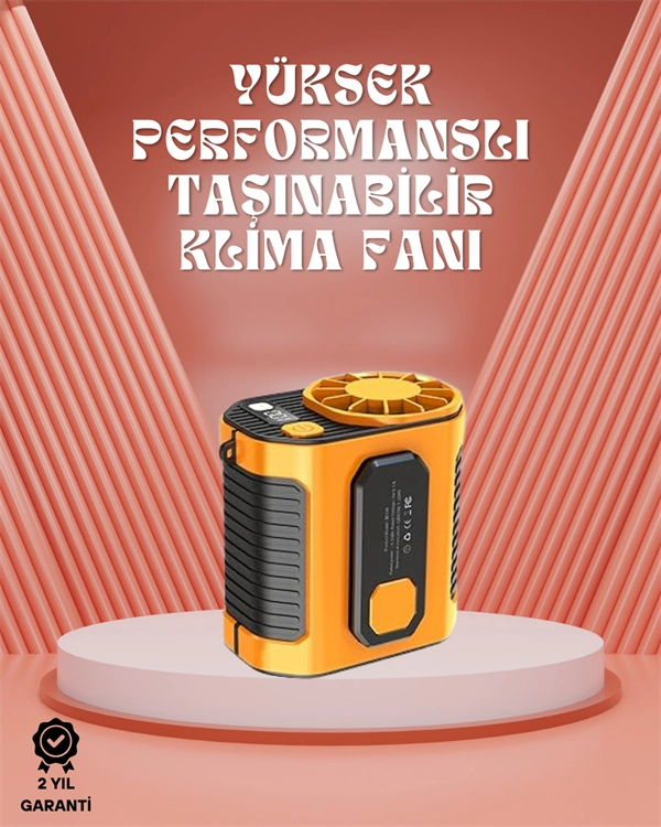 Sessiz Turbo Fan – Kamp, Spor, Ofis İçin Taşınabilir Mini Soğutucu ( Lisinya )