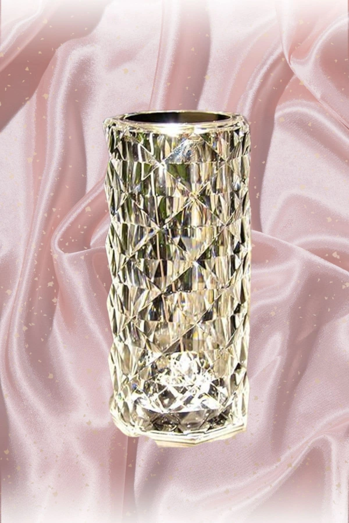 Sevgililer Günü İçin Hediye Kristal Lamba Sevgiliye Hediye Usb Şarjlı Gece Lambası ( Lisinya )