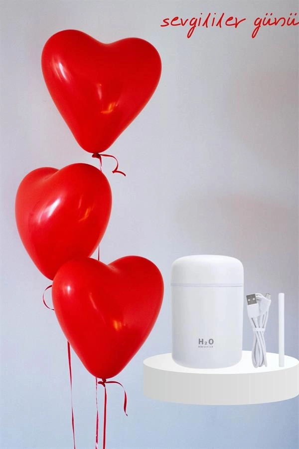 Sevgiliye Hediye Led Işıklı Hava Nemlendirici Usb Şarjlı Sevgiliye Özel ( Lisinya )