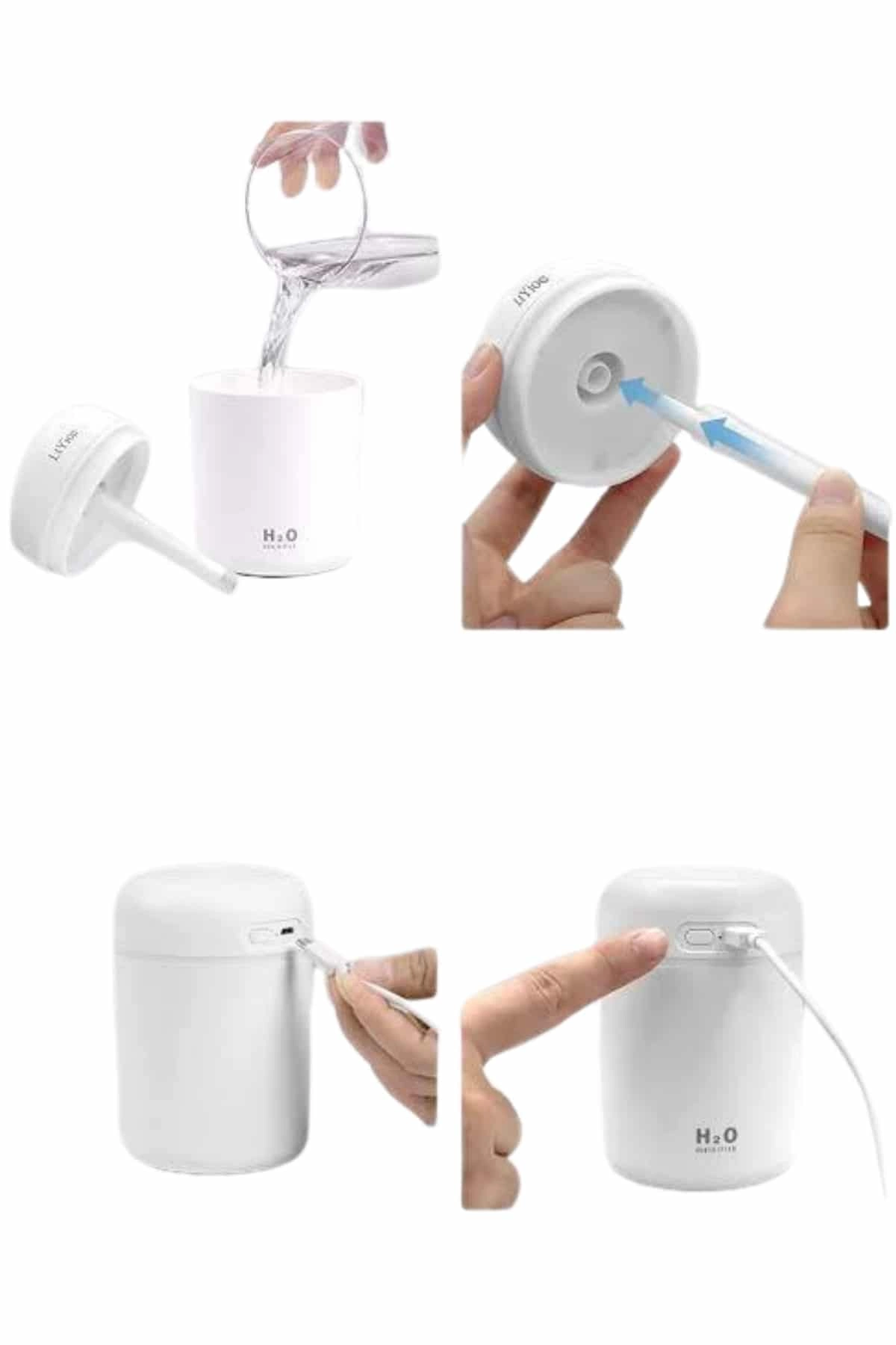 Sevgiliye Hediye Led Işıklı Hava Nemlendirici Usb Şarjlı Sevgiliye Özel ( Lisinya )