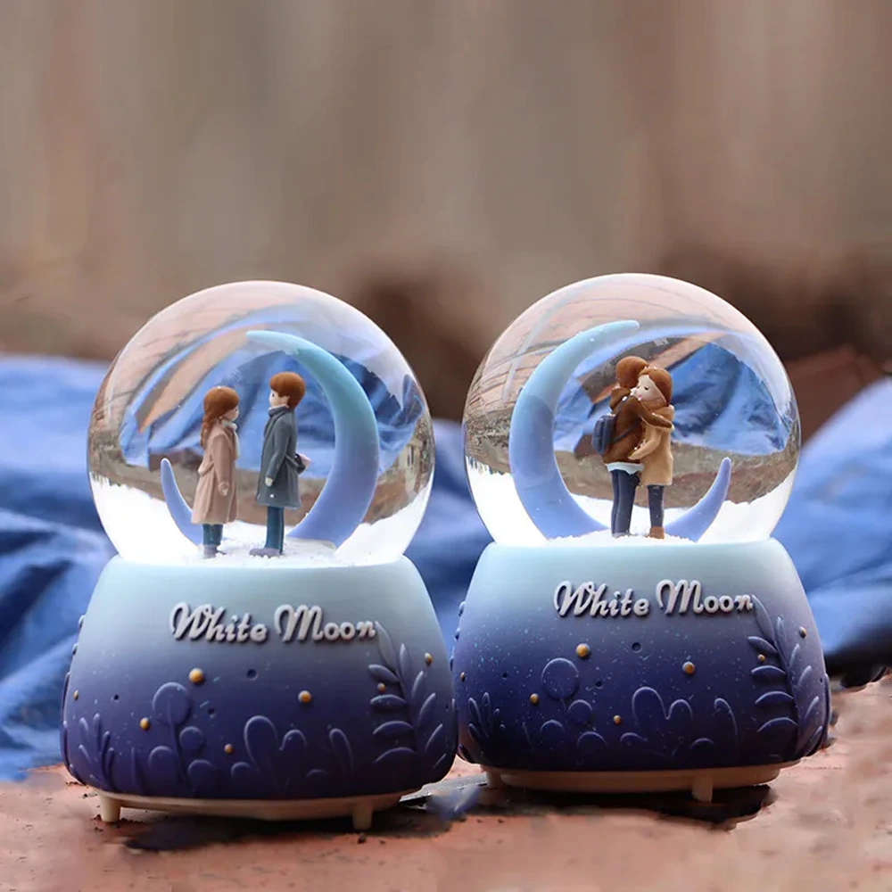 Sevimli Çift Pilli Işıklı Kar Küresi ( Lisinya ) Sevimli Çift Pilli Işıklı Kar Küresi ( Lisinya )