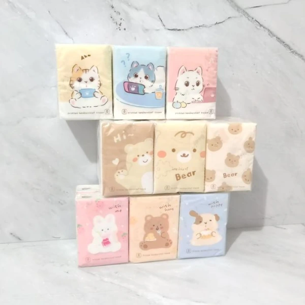 Sevimli Figürlü Çocuk Mendili 9'lu Paket ( Lisinya ) Sevimli Figürlü Çocuk Mendili 9'lu Paket ( Lisinya )