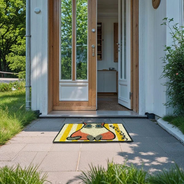 Sevimli Hayvan Tasarımlı Kapı Paspası ( Lisinya ) Sevimli Hayvan Tasarımlı Kapı Paspası ( Lisinya )