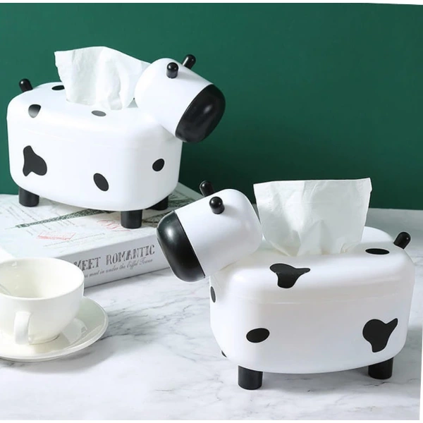 Sevimli İnek Tasarımlı Mıknatıslı Tuzluk Ve Peçetelik ( Lisinya ) Sevimli İnek Tasarımlı Mıknatıslı Tuzluk Ve Peçetelik ( Lisinya )