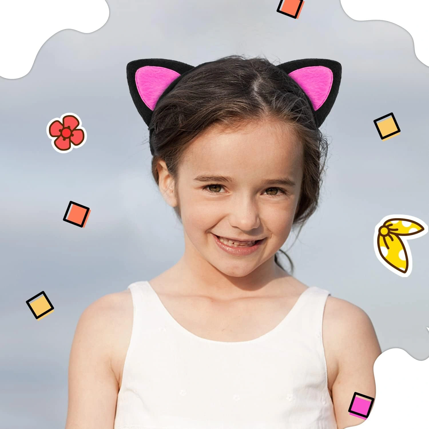 Sevimli Kedi Kulak Pofuduk Kedi Taç Şeker Pembe ( Lisinya )