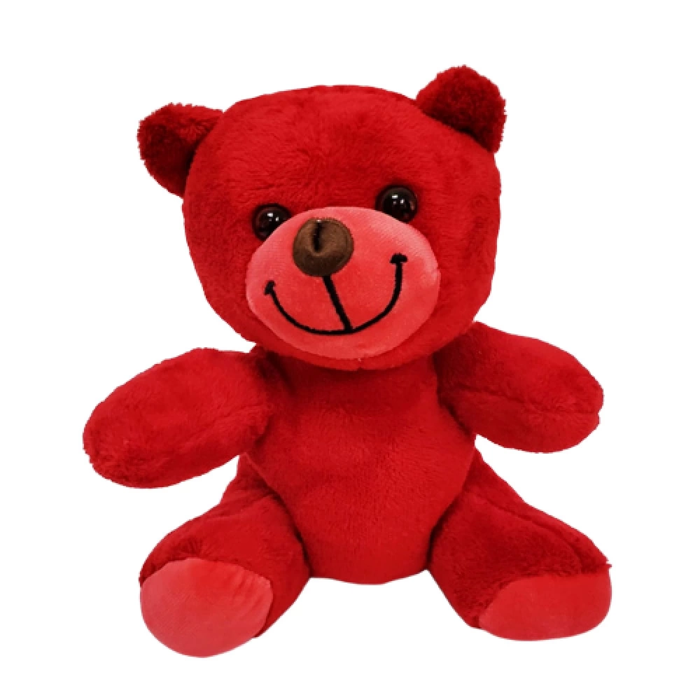 Sevimli Kırmızı Oyuncak Peluş Ayıcık ( Lisinya )