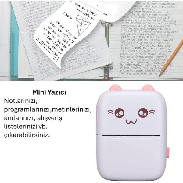 Sevimli Mini Taşınabilir Yazıcı Printer ( Lisinya ) Sevimli Mini Taşınabilir Yazıcı Printer ( Lisinya )