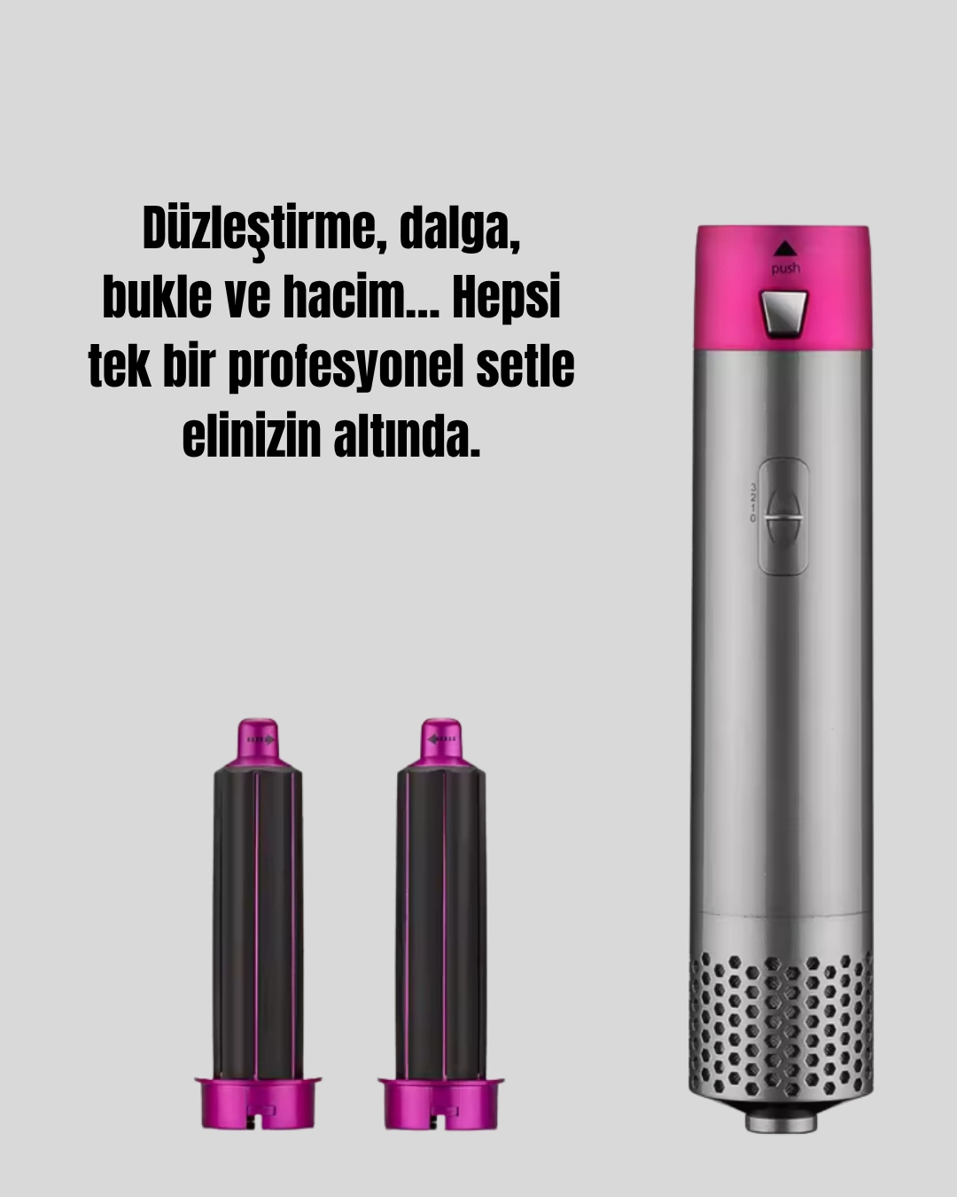 Seyahat Boyu Taşınabilir Profesyonel Saç Şekillendirici Set ( Lisinya )