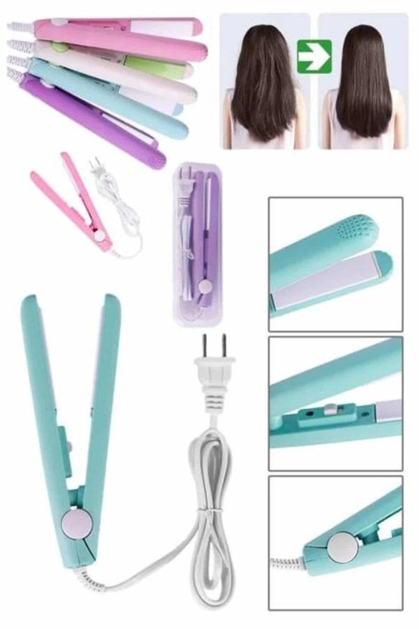 Seyahat Tipi Taşınabilir Saç Düzleştirici Saç Şekillendirici Yüksek Isı Ayarlı ( Lisinya )