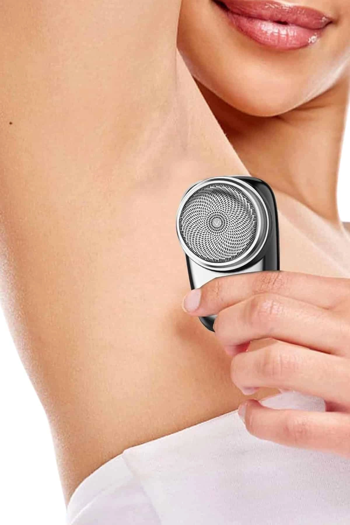 Seyahat Tipi Tıraş Makinesi Taşınabilir Kablosuz Mini Paslanmaz Çelik ( Lisinya )