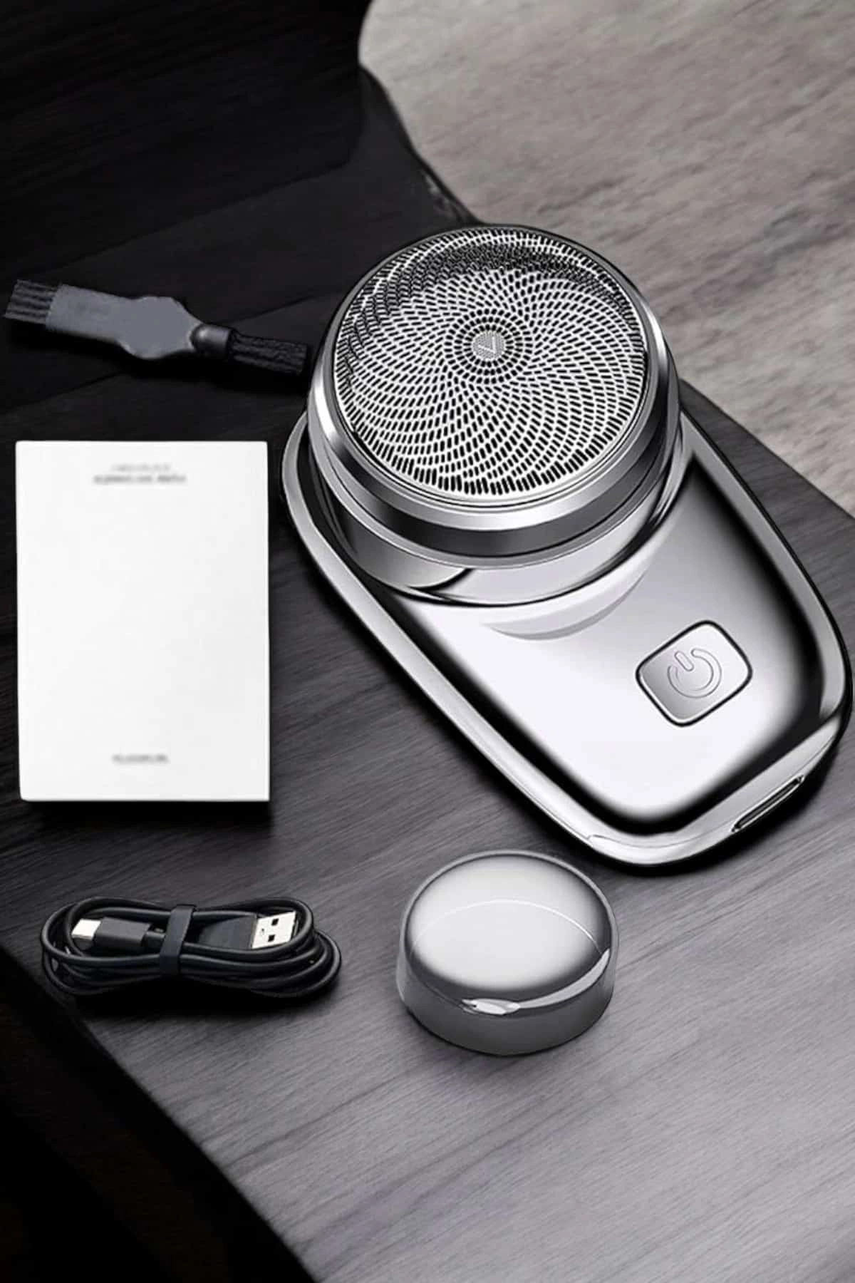 Seyahat Tipi Tıraş Makinesi Taşınabilir Kablosuz Mini Paslanmaz Çelik ( Lisinya )