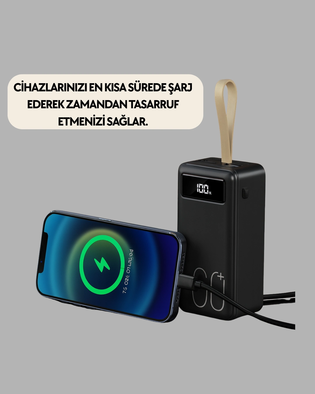 Seyahat Ve Kamp İçin Portatif Güç Kaynağı Powerbank ( Lisinya )