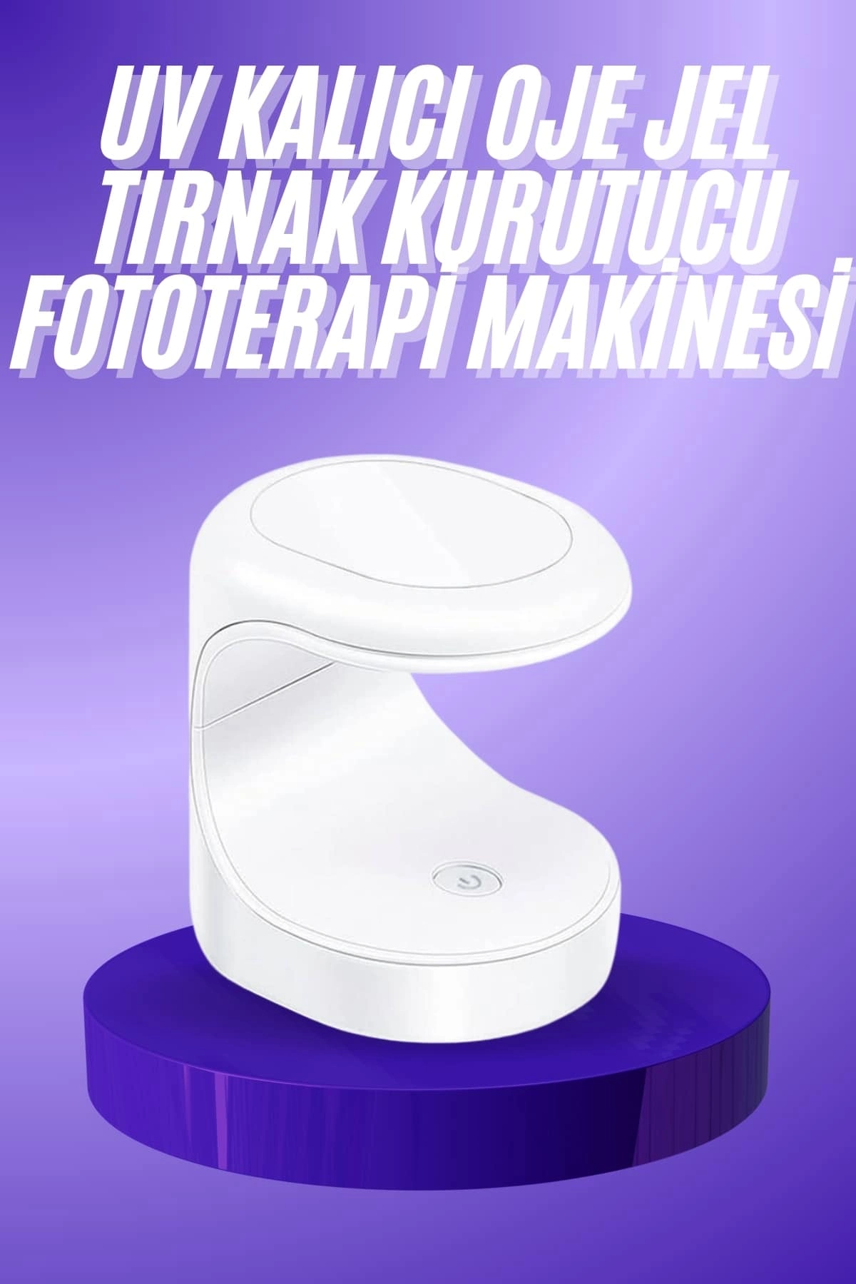 Seyehat Tipi Mini Oje Kurutucu Ultraviole Mor Işık Protez Tırnak Kurutucu ( Lisinya )