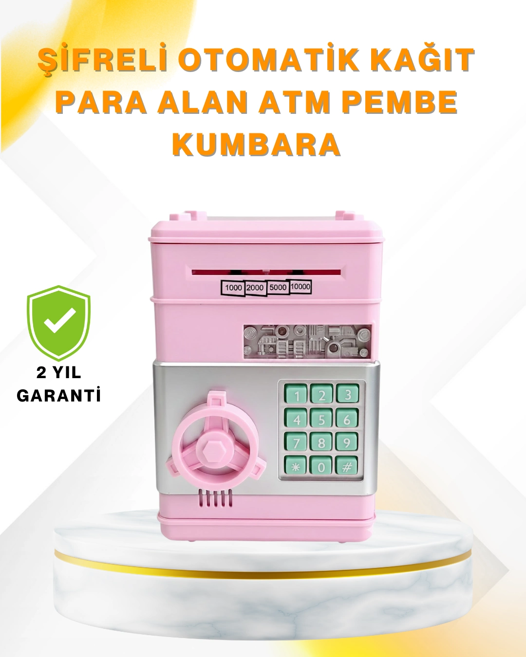 Şifreli Elektronik Para Biriktirme Kumbarası Büyük Kapasiteli ( Lisinya )