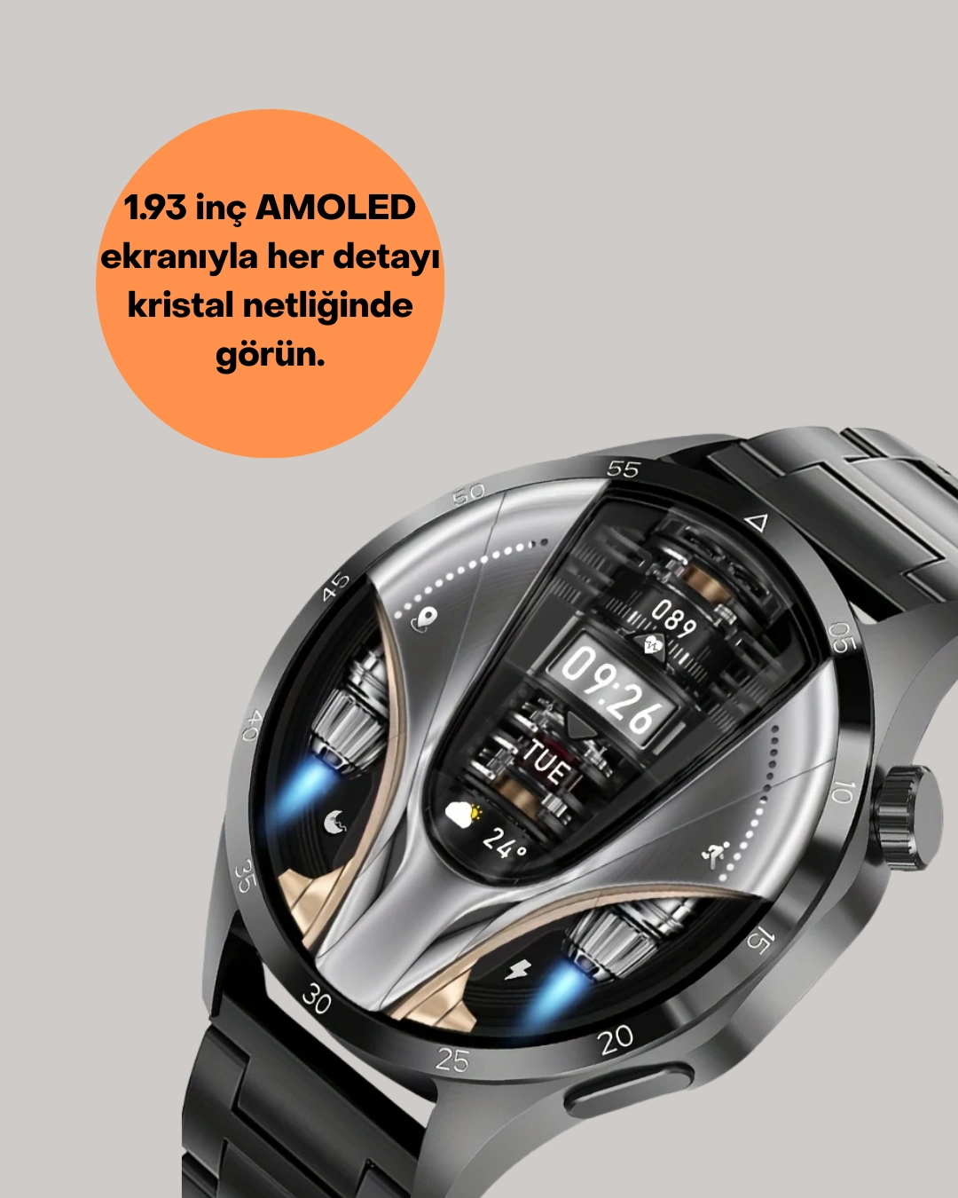 Şık Metal Kasa Ve Değiştirilebilir Kordonlarla Sw80 Smartwatch ( Lisinya ) Şık Metal Kasa Ve Değiştirilebilir Kordonlarla Sw80 Smartwatch ( Lisinya )