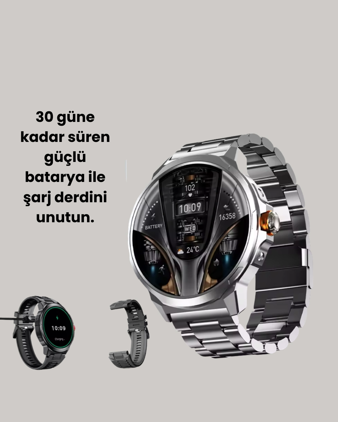 Şık Metal Kasa Ve Değiştirilebilir Kordonlarla Sw80 Smartwatch ( Lisinya ) Şık Metal Kasa Ve Değiştirilebilir Kordonlarla Sw80 Smartwatch ( Lisinya )