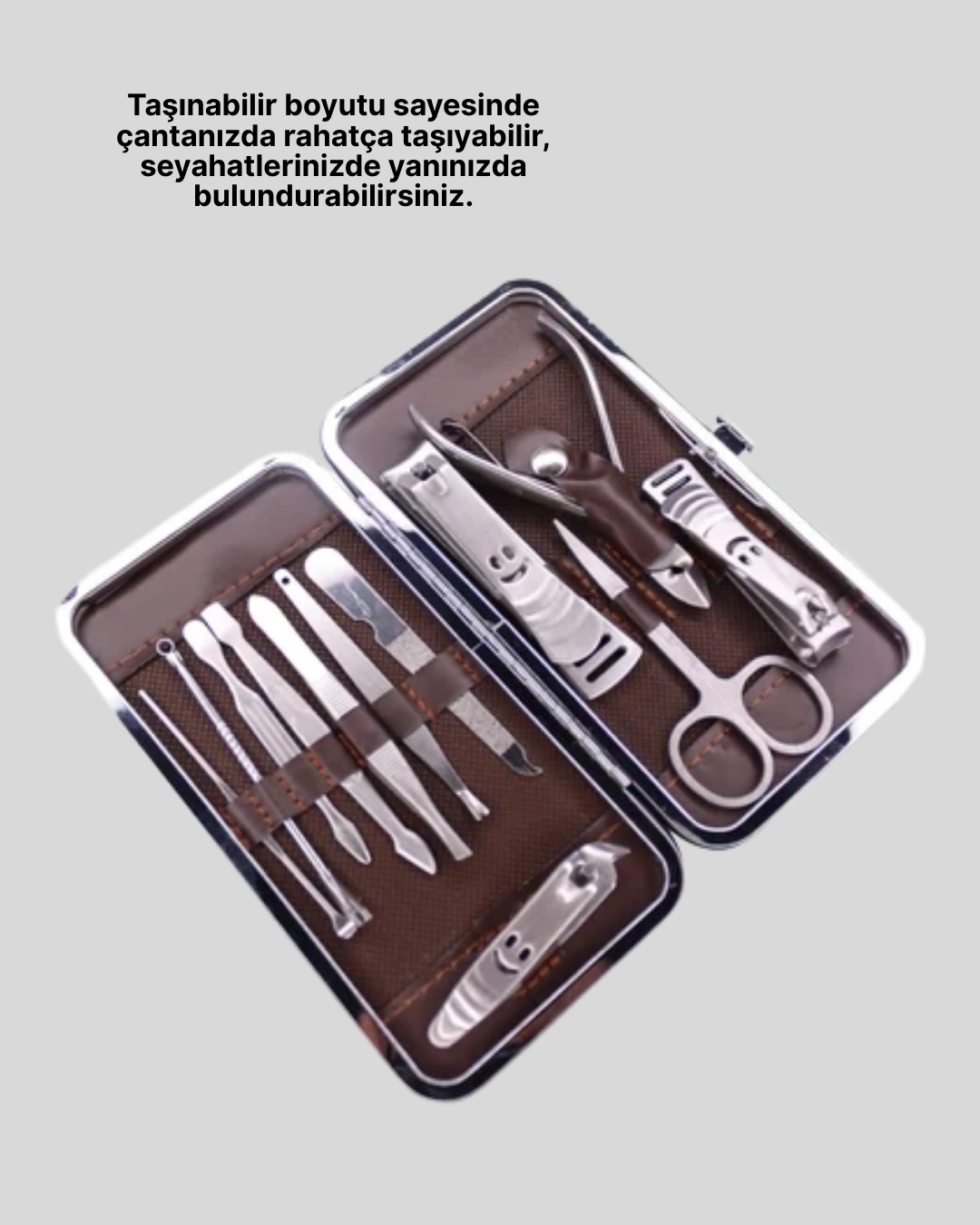 Şık Ve Dayanıklı Çok Amaçlı Kişisel 12 Bakım Seti ( Lisinya )