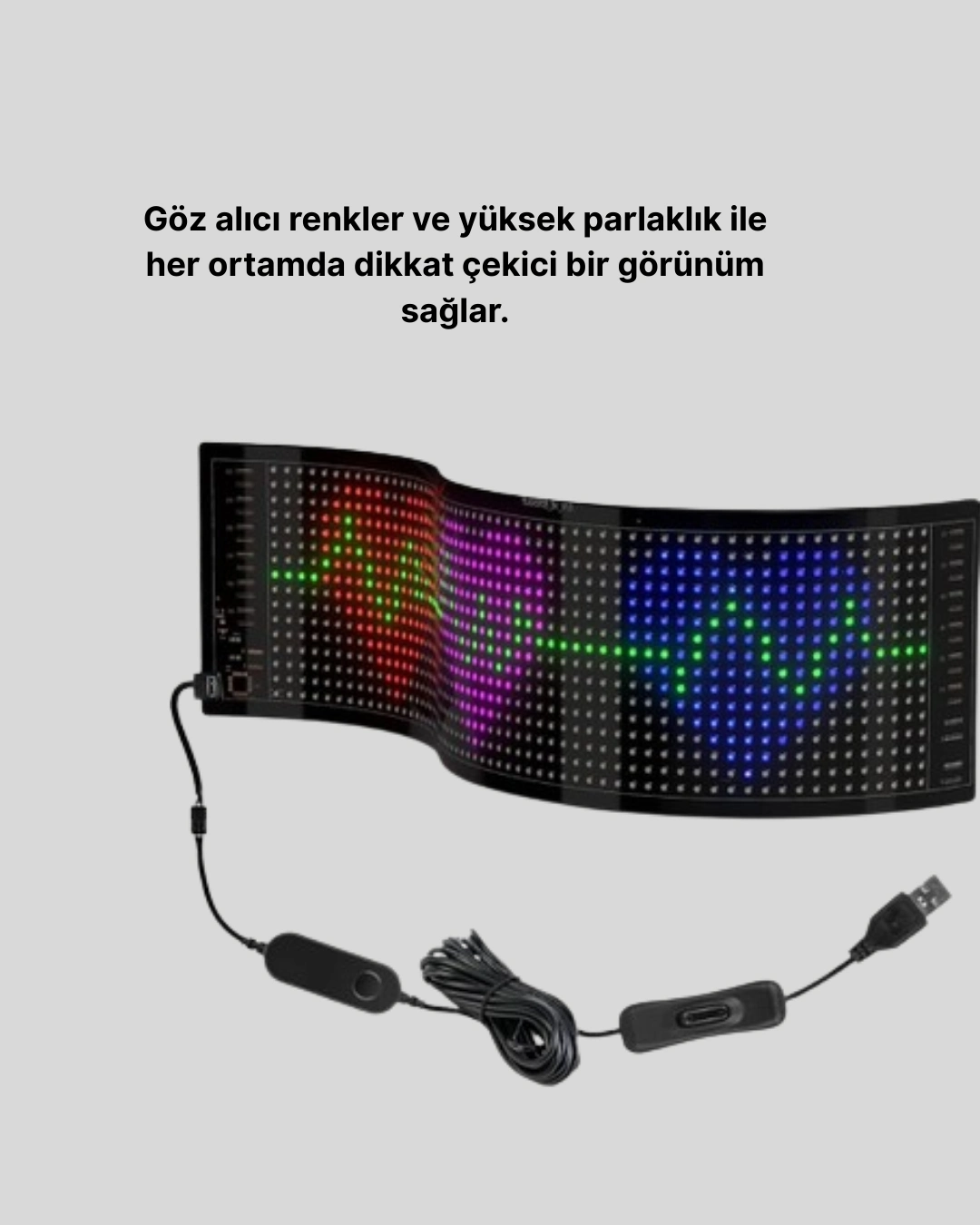 Şık Ve Fonksiyonel Rgb Led Panel Canlı Renk Yansımalı Işık Sistemi ( Lisinya )
