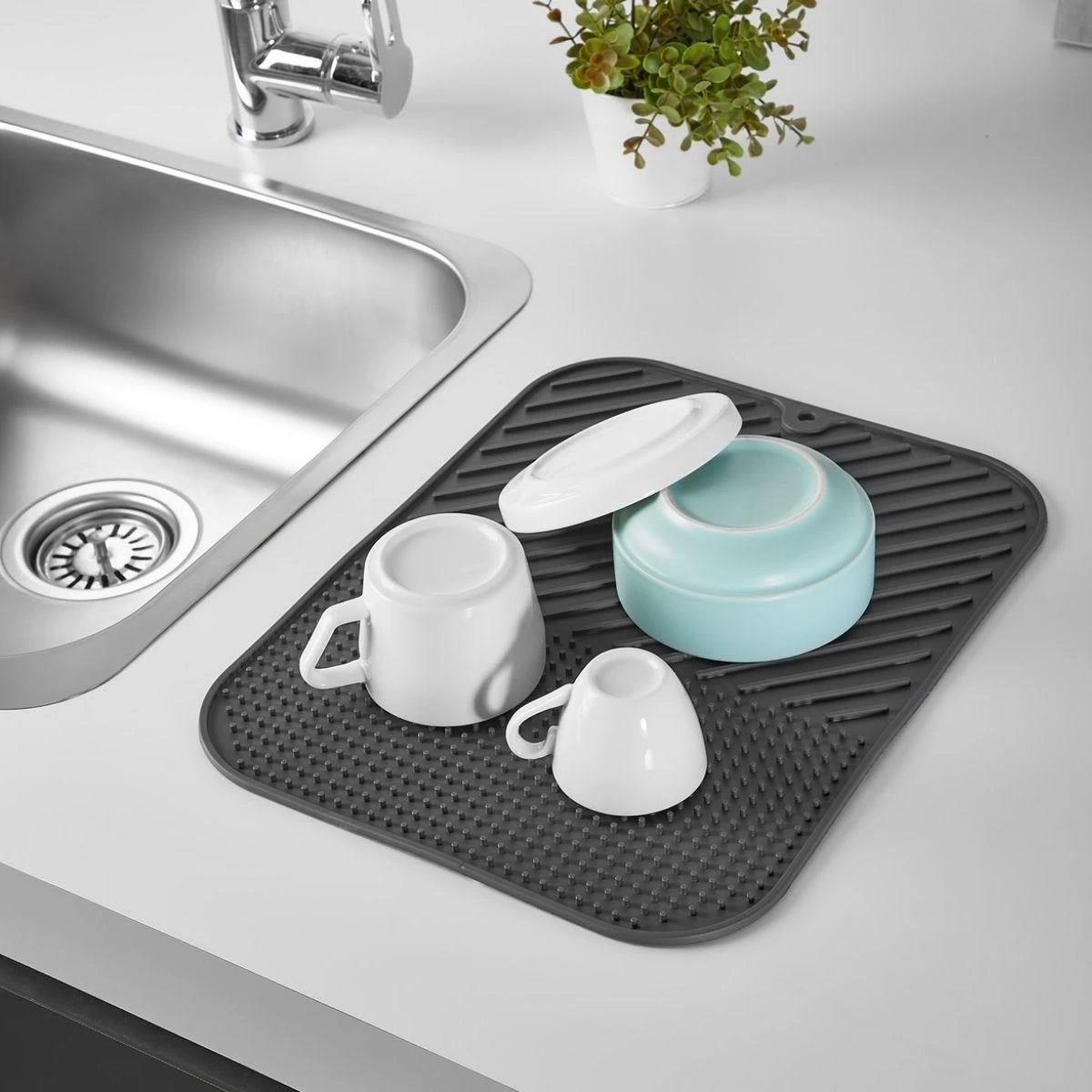 Silikon Kaydırmaz Mutfak İçin Bulaşık Matı, Çok Amaçlı Kurutmalık 36x28cm ( Lisinya ) Silikon Kaydırmaz Mutfak İçin Bulaşık Matı, Çok Amaçlı Kurutmalık 36x28cm ( Lisinya )