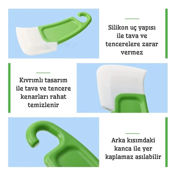 Silikon Uçlu Bulaşık Temizleme Kazıyıcı Spatula ( Lisinya ) Silikon Uçlu Bulaşık Temizleme Kazıyıcı Spatula ( Lisinya )