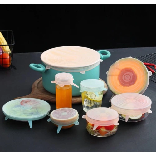 Silikon Yemek Saklama Kapak Seti 6 Adet ( Lisinya ) Silikon Yemek Saklama Kapak Seti 6 Adet ( Lisinya )