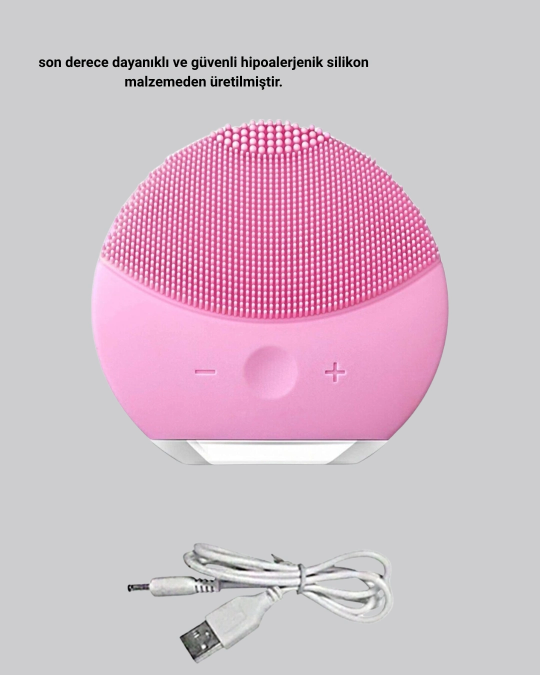 Silikon Yüz Temizleme Ve Masaj Aleti – Su Geçirmez, Taşınabilir Ve Cilt Dostu ( Lisinya )